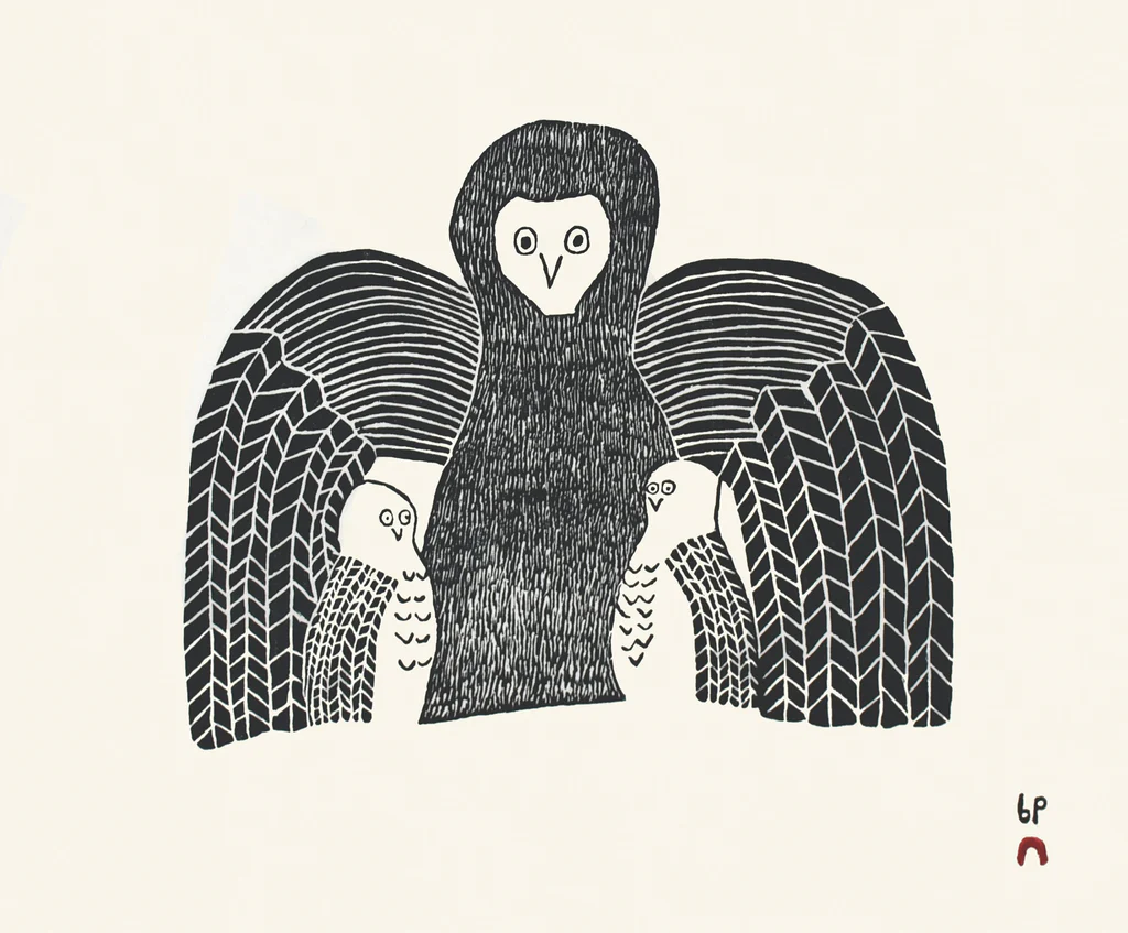 Last Print 2023 Enfolding Owl by NAPACHIE TOONOO 24