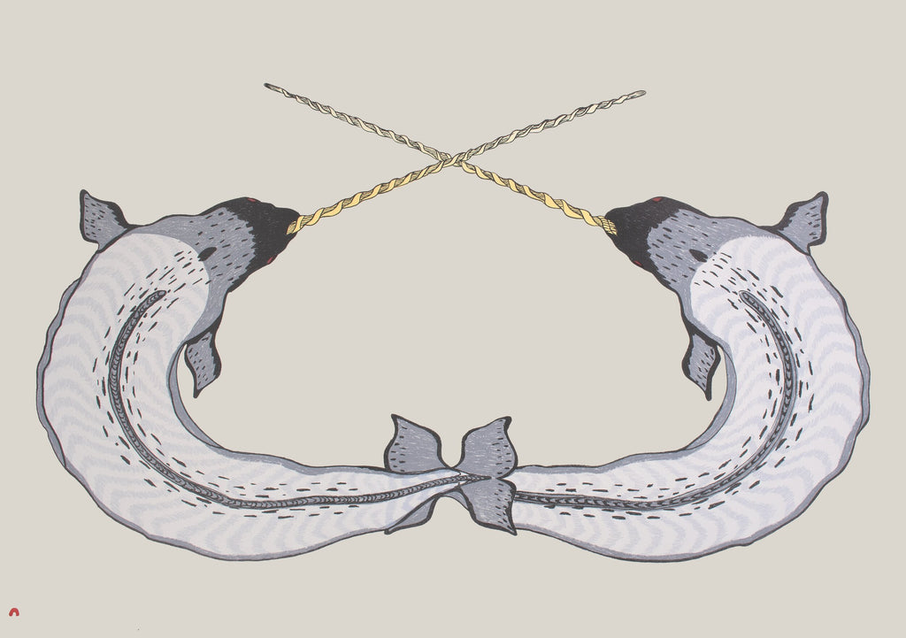 2021 Sparring Narwhals by QUVIANAQTUK PUDLAT