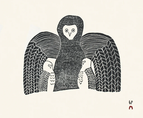 Last Print 2023 Enfolding Owl by NAPACHIE TOONOO 24