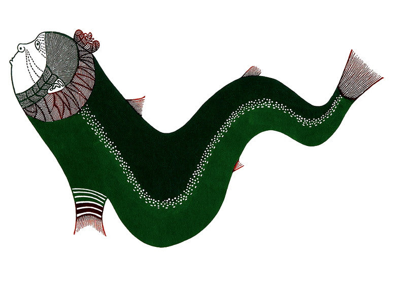2007 ARNALLU (FISH WOMAN) by Ningeokuluk Teevee