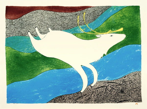 2010 Ningeokuluk Teevee  TUKTU QAKUQTAQ (WHITE CARIBOU)