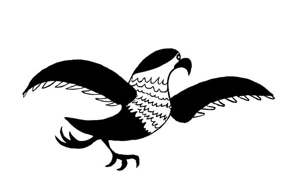 1970 RUNNING GULL by Napachie Pootoogook
