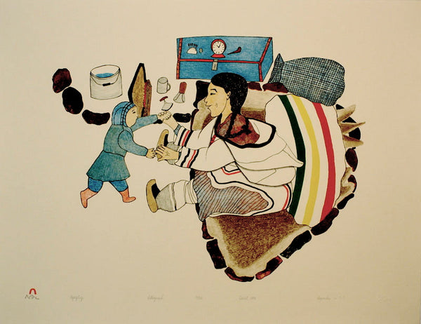 1993 AQAQTUQ (SINGING LOVE SONG) by Napachie Pootoogook