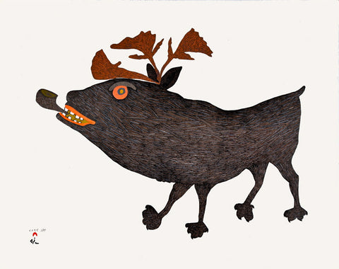 2015 SMOKING CARIBOU by Papiara Tukiki