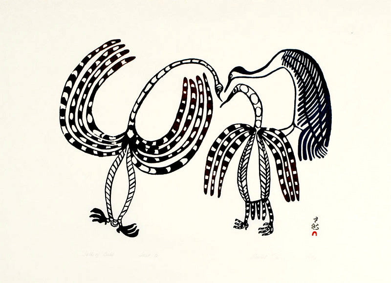 1967 TALK OF BIRDS by Lucy Qinnuayuak