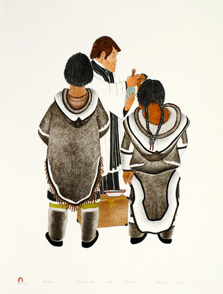 1992 THE BAPTISM by Kananginak Pootoogook