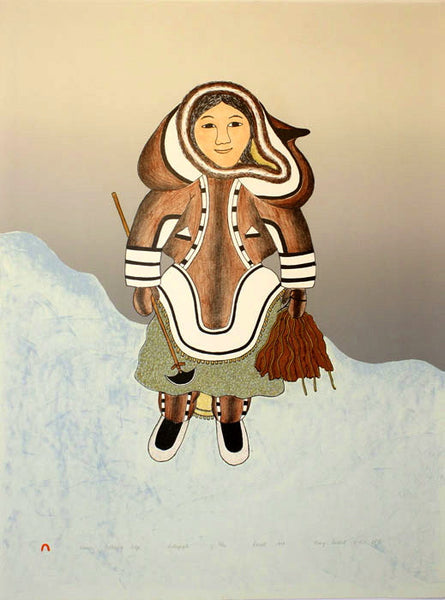 1997 WOMAN GATHERING KELP by Mary Pudlat