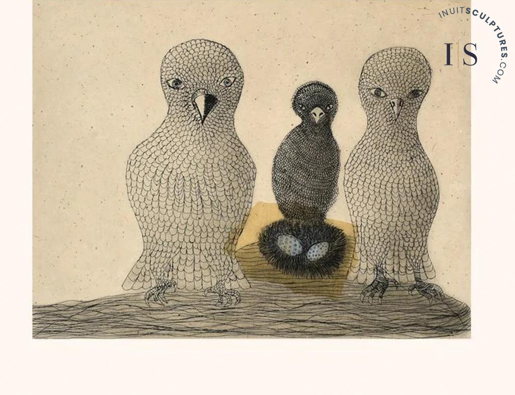 2022 Nesting Owls by QIATSUQ RAGEE
